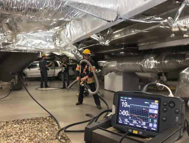 Professional negative pressure duct cleaning by Dartmouth Air Duct Cleaning in Dartmouth
